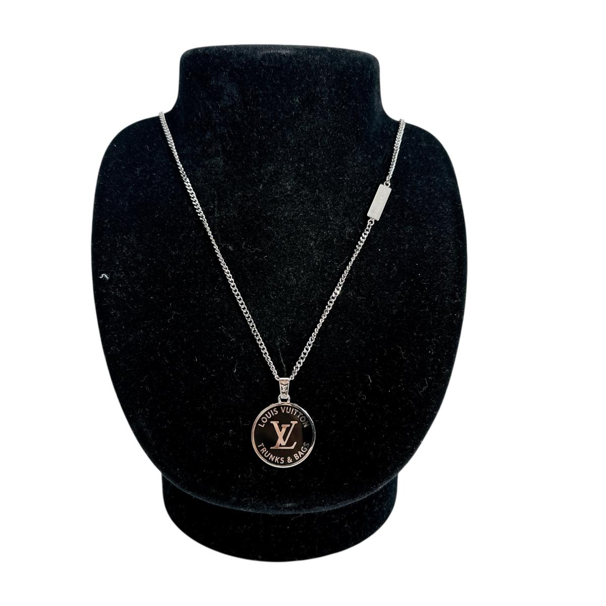 LOUIS VUITTON Necklace M00911 brass Silver Accessories Collier LV Awards mens