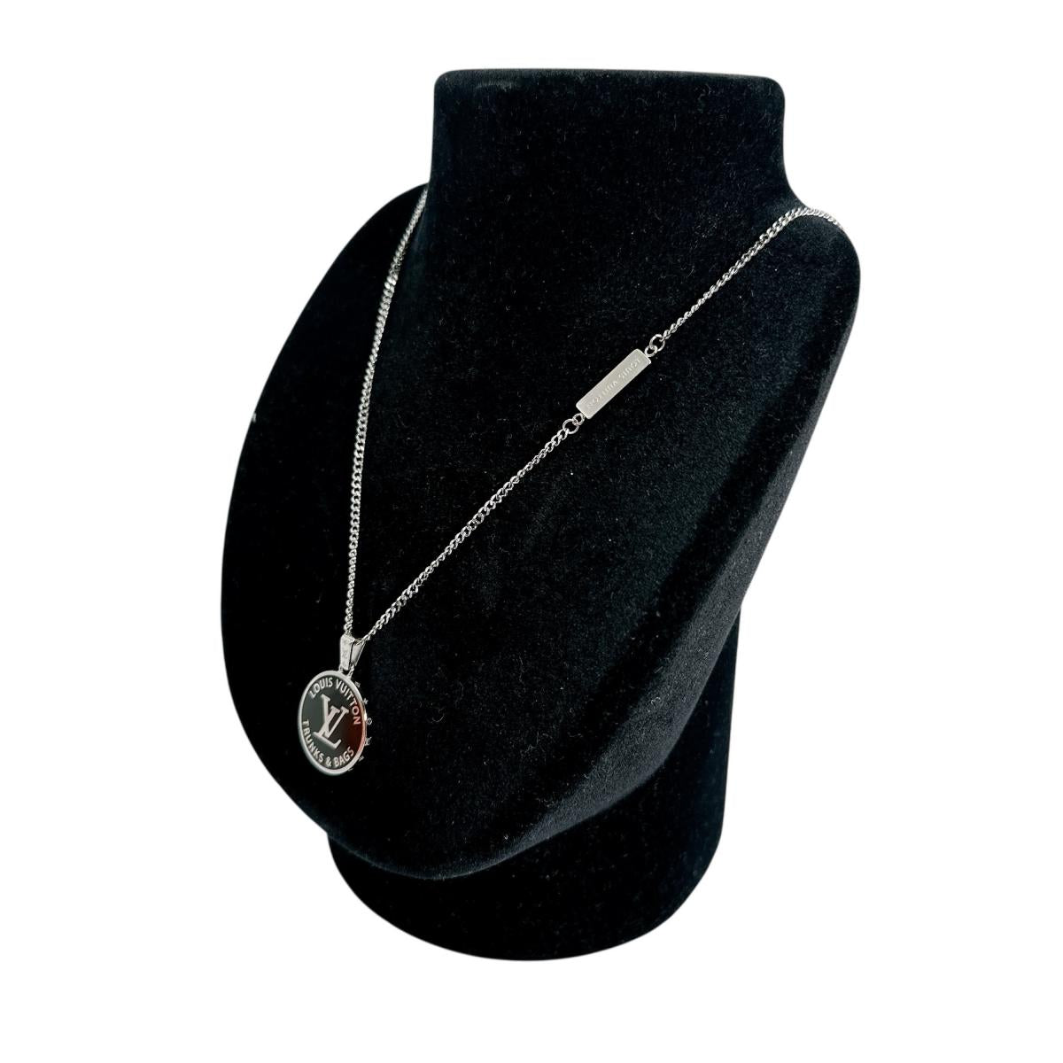 LOUIS VUITTON Necklace M00911 brass Silver Accessories Collier LV Awards mens