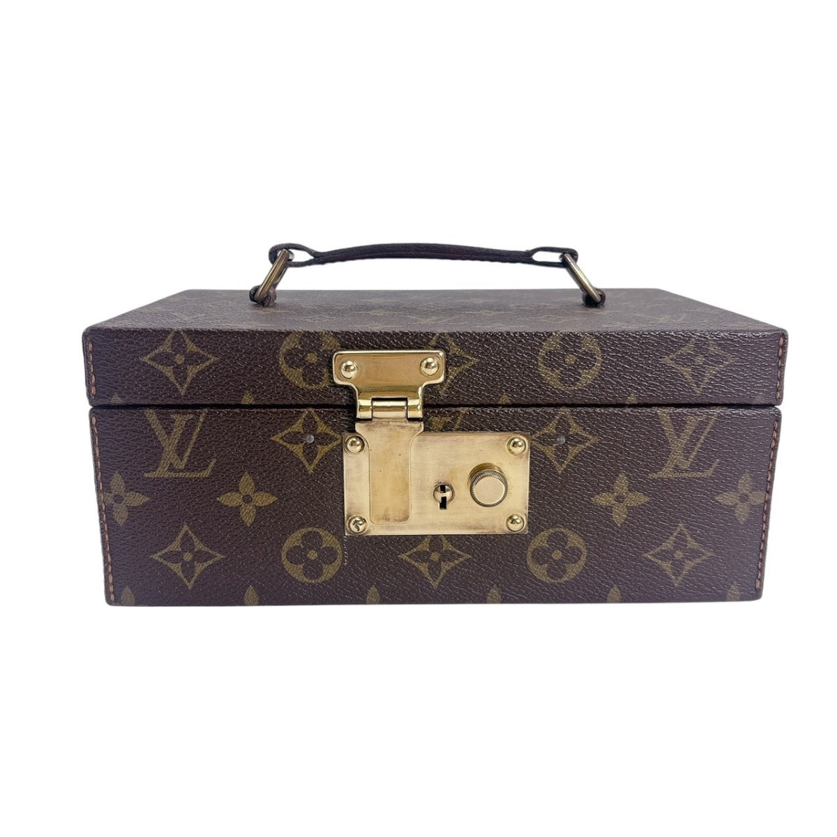 LOUIS VUITTON Other accessories M47236 Monogram canvas Brown mini trunk vintage Bowat Atu unisex(Unisex)