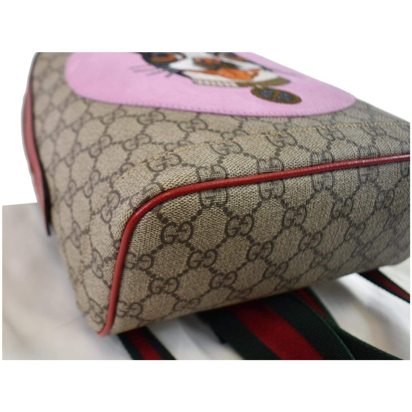 GUCCI Bosco GG Supreme Canvas Backpack Bag Beige 495621