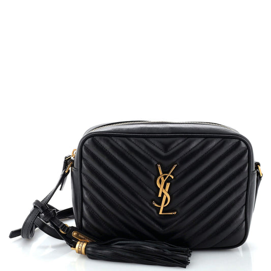 Luxury Saint Laurent Trending 2025 Lou Camera Bag Matelasse Chevron Leather Small