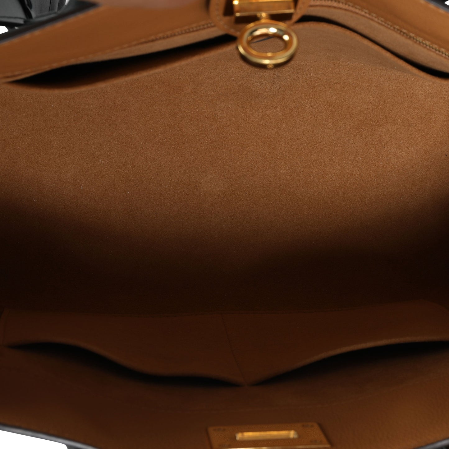 Louis Vuitton Louis Vuitton Black & Tan Calfskin And Monogram Canvas On My Side Tote MM