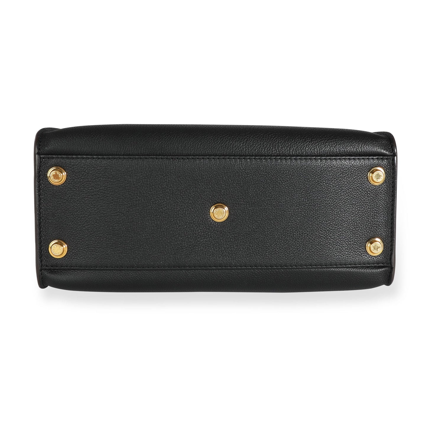 Louis Vuitton Louis Vuitton Black & Tan Calfskin And Monogram Canvas On My Side Tote MM