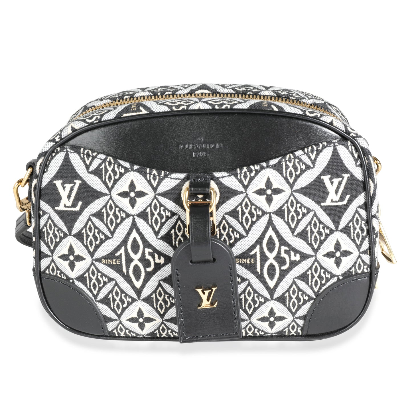 Louis Vuitton Louis Vuitton Black Jacquard Since 1854 Deauville Mini Camera Bag