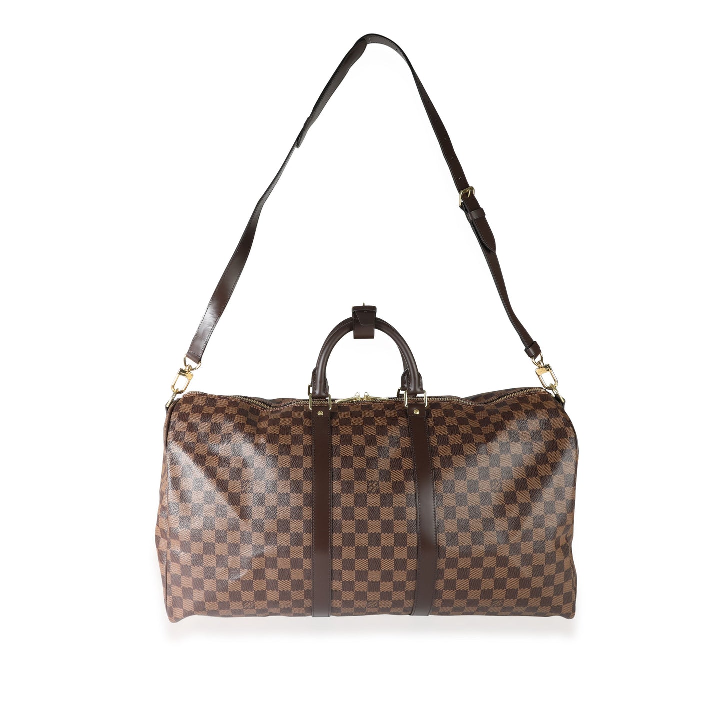 Louis Vuitton Louis Vuitton Damier Ebene Canvas Keepall Bandoulière 55