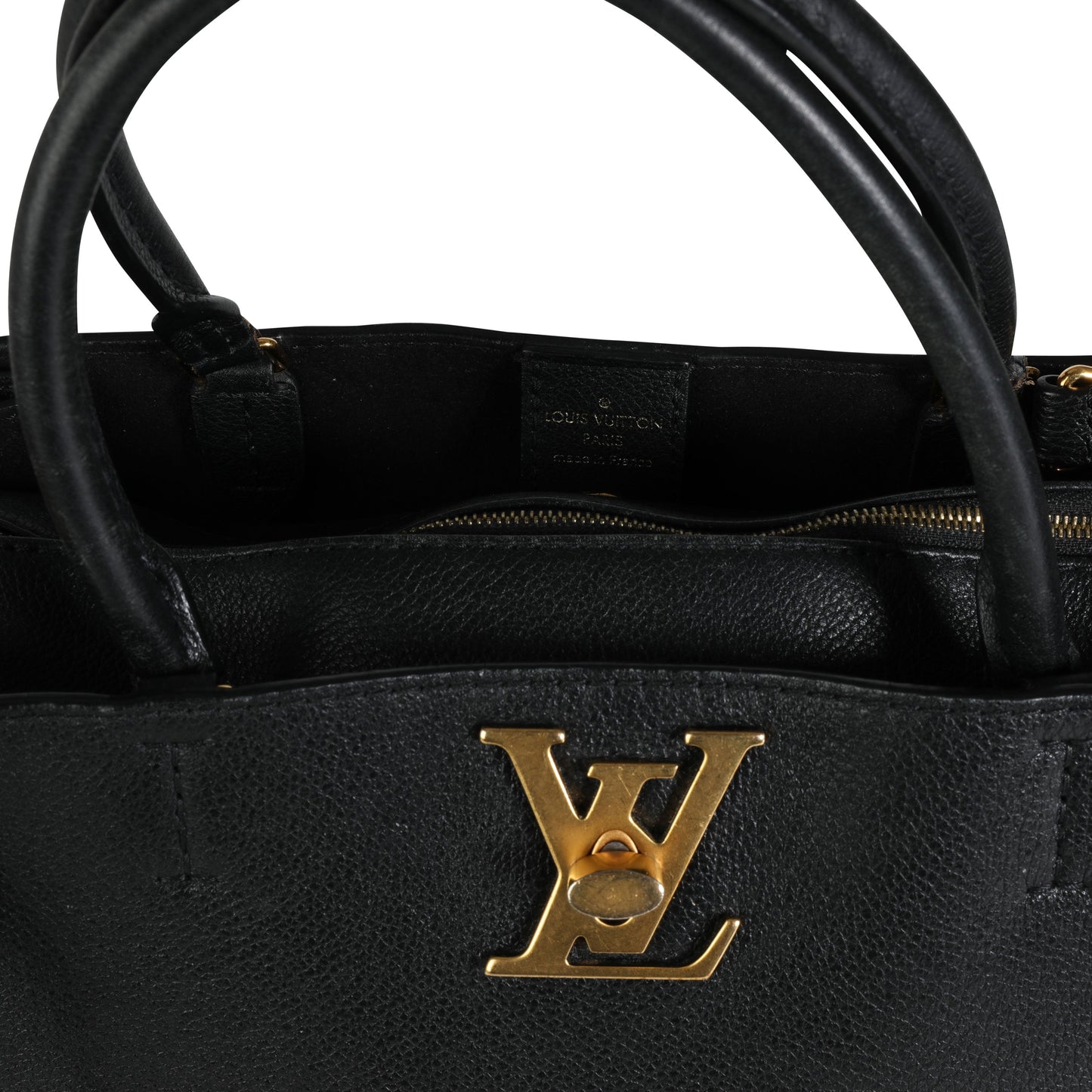 Louis Vuitton Louis Vuitton Black Calfskin Lockmeto Bag