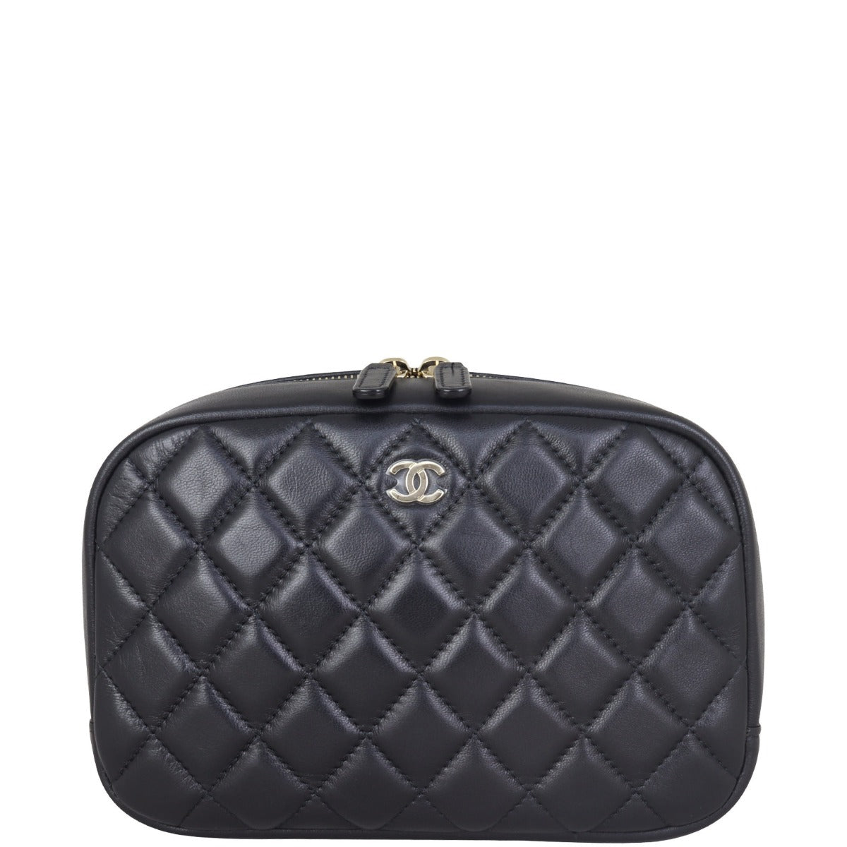 Chanel Quilted Cosmetic Case Medium | Black