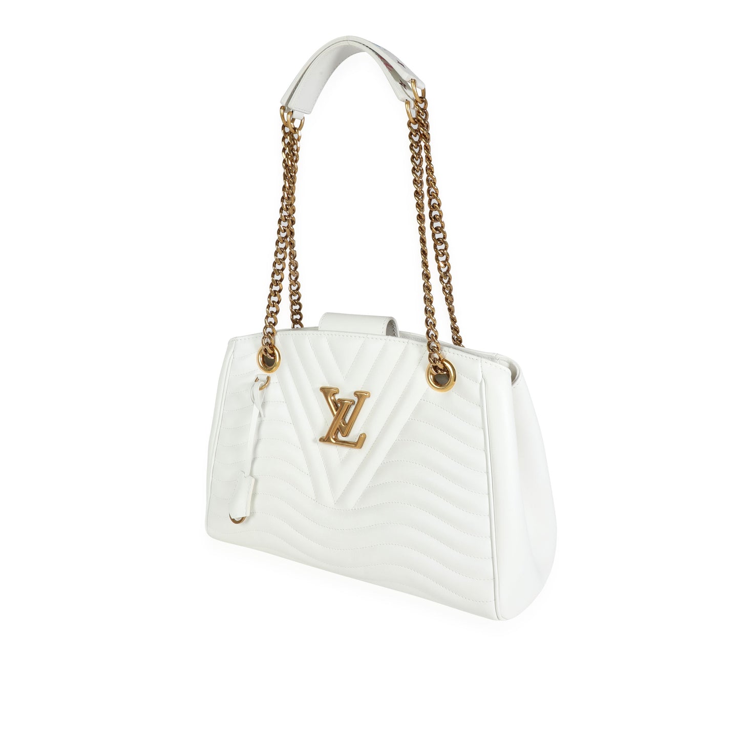 Louis Vuitton Louis Vuitton Snow Quilted Cowhide New Wave Chain Tote