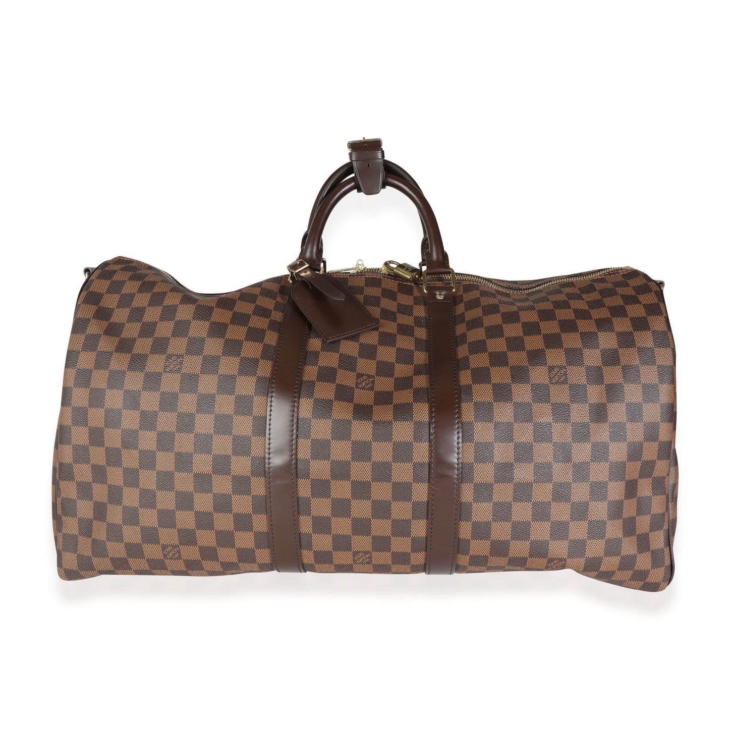 Louis Vuitton Louis Vuitton Damier Ebene Canvas Keepall Bandoulière 55