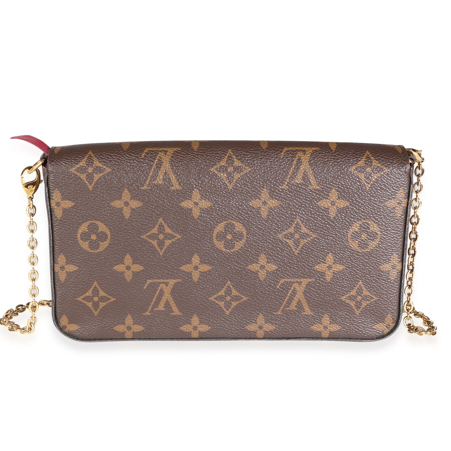 Louis Vuitton Louis Vuitton Fuchsia & Monogram Canvas Félicie Pochette