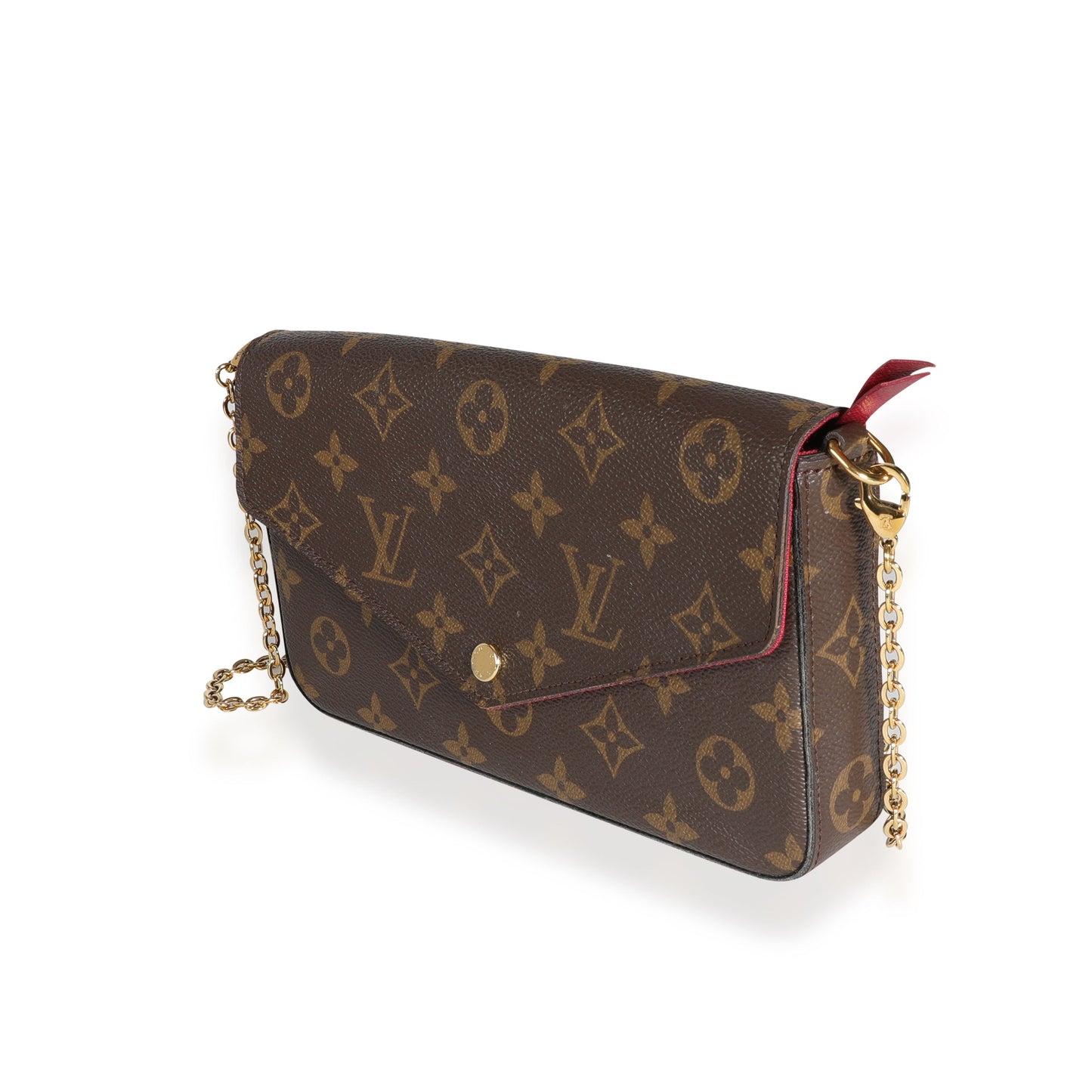 Louis Vuitton Louis Vuitton Fuchsia & Monogram Canvas Félicie Pochette