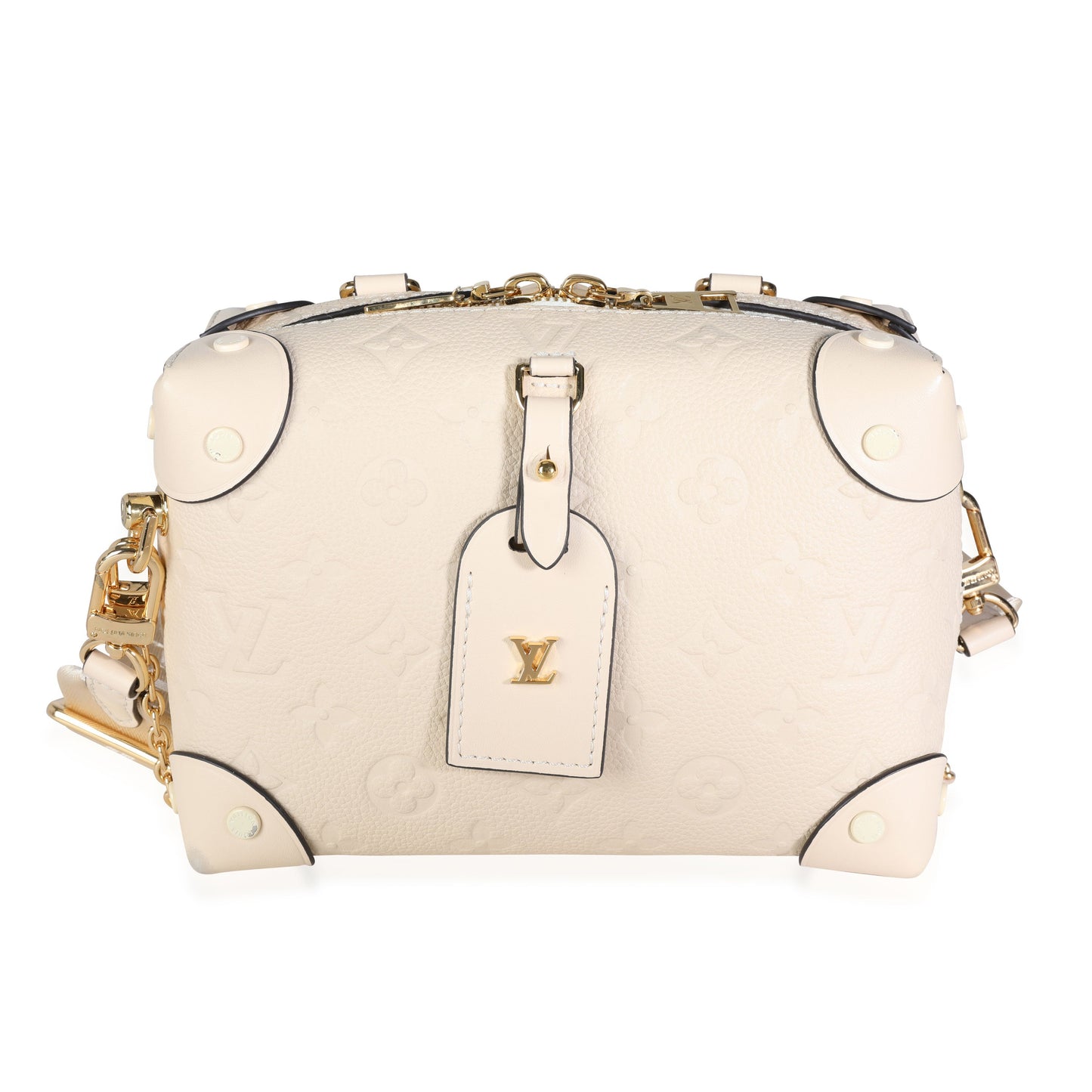 Louis Vuitton Louis Vuitton Crème Monogram Empreinte Petite Malle Souple