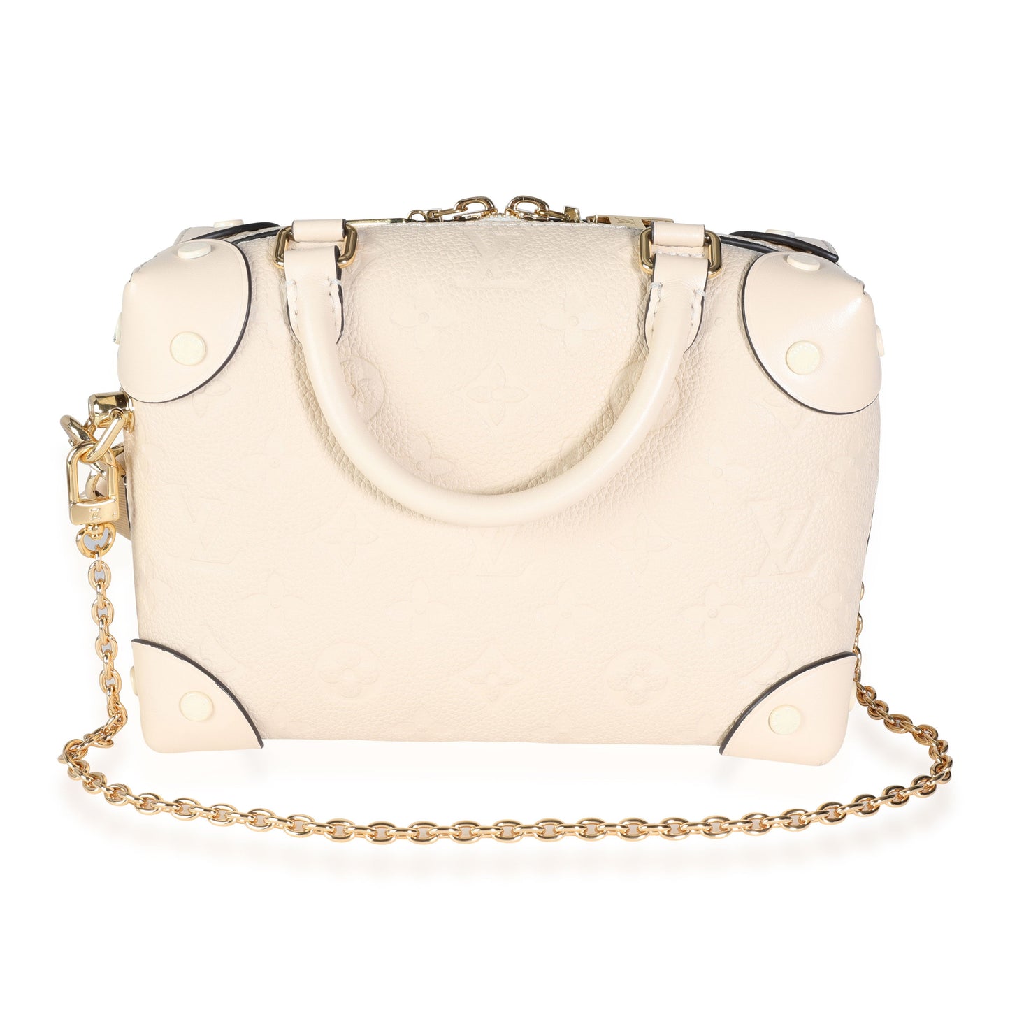 Louis Vuitton Louis Vuitton Crème Monogram Empreinte Petite Malle Souple