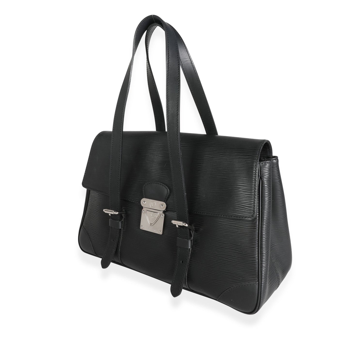 Louis Vuitton Louis Vuitton Black Epi Leather Segur MM