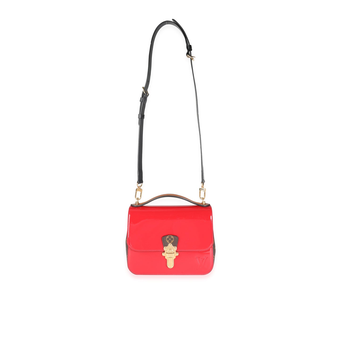 Louis Vuitton Louis Vuitton Scarlet Vernis & Monogram Canvas Cherrywood BB