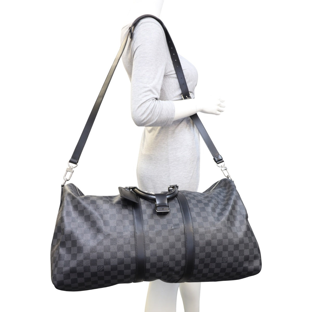 Louis Vuitton Keepall 55 Bandouliere Damier Graphite