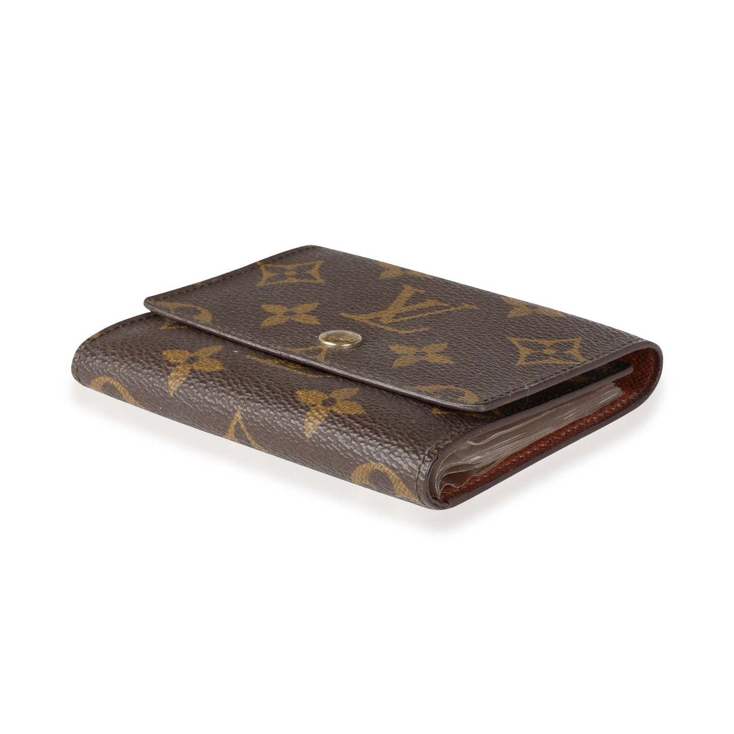 Louis Vuitton Louis Vuitton Vintage Monogram Canvas Trifold Business Card Holder