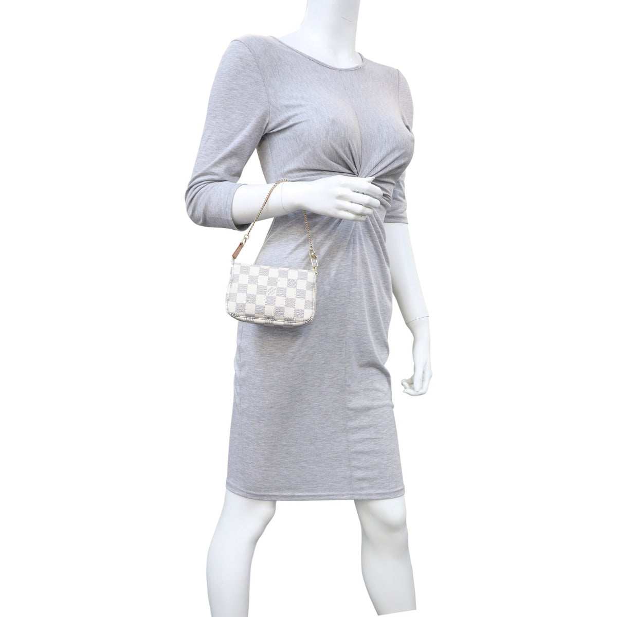 Louis Vuitton Mini Pochette Accessories Damier Azur