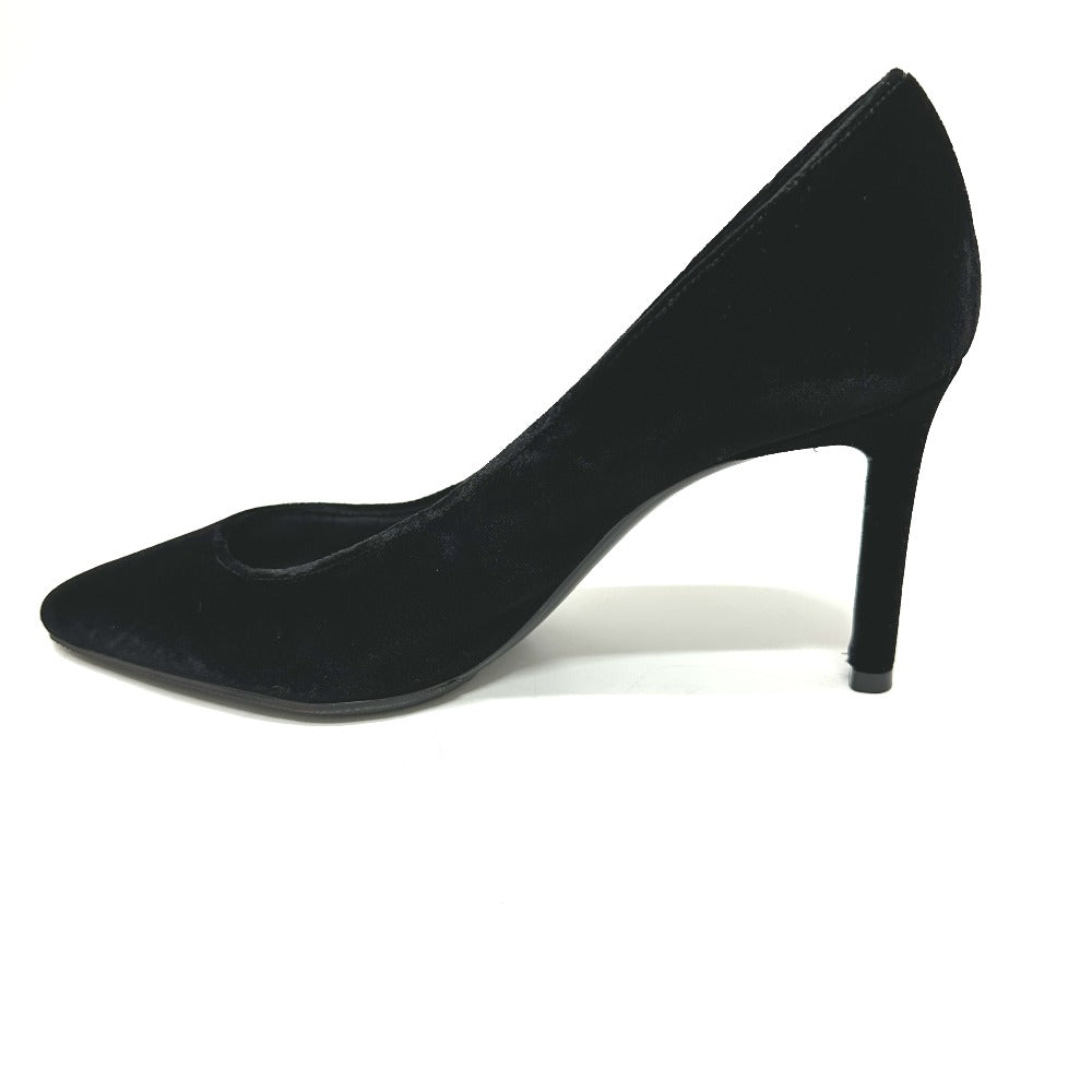 SAINT LAURENT pumps 493828 Suede / leather black 36