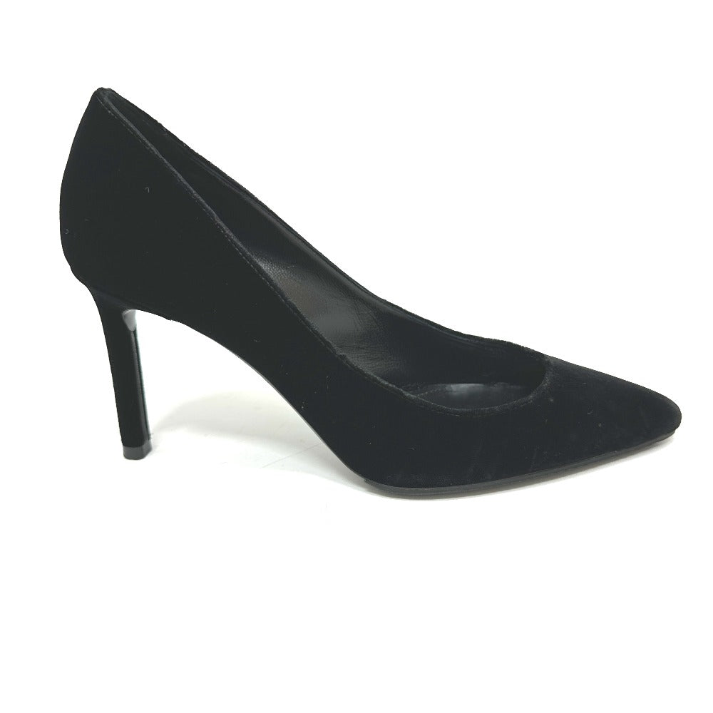 SAINT LAURENT pumps 493828 Suede / leather black 36
