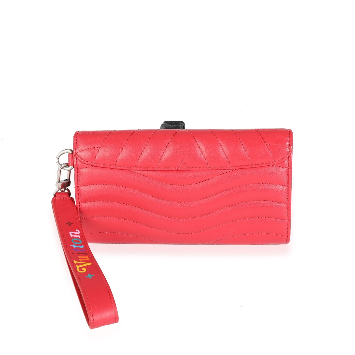 Louis Vuitton Louis Vuitton Red Quilted Cowhide New Wave Wristlet Wallet