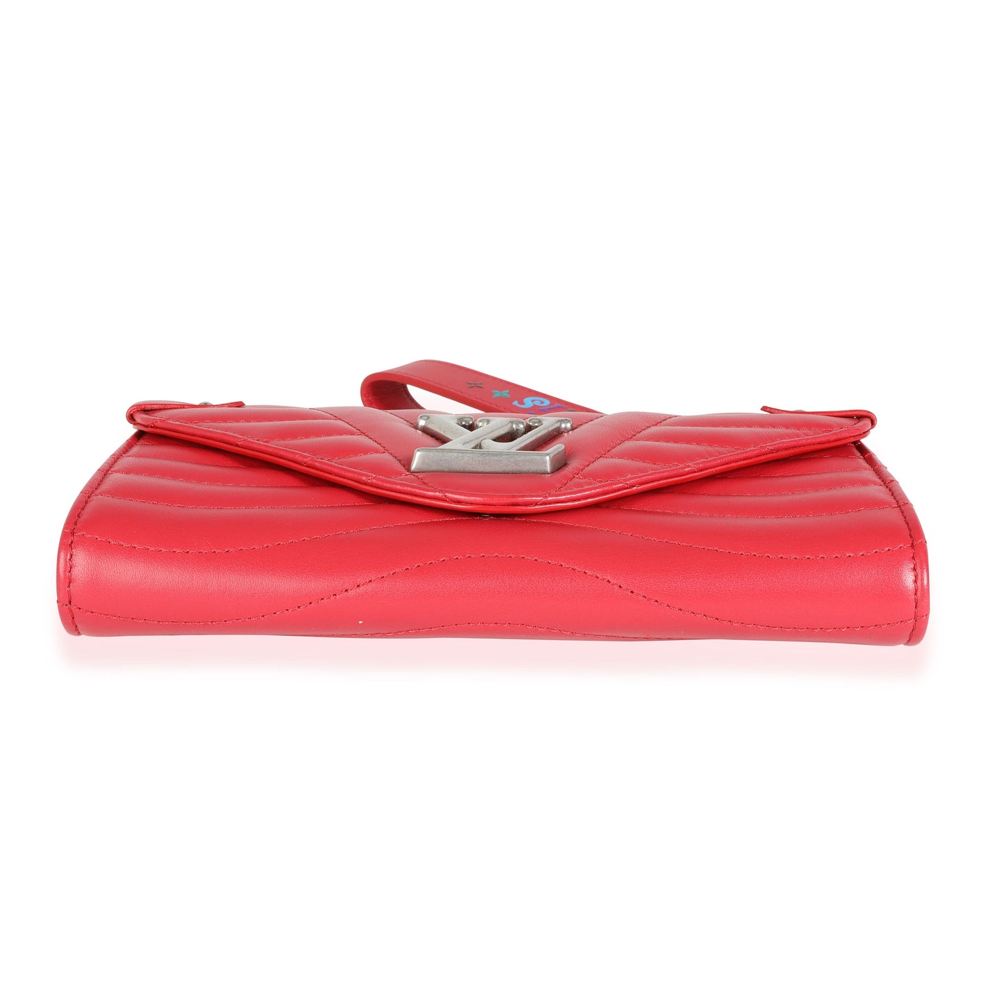 Louis Vuitton Louis Vuitton Red Quilted Cowhide New Wave Wristlet Wallet