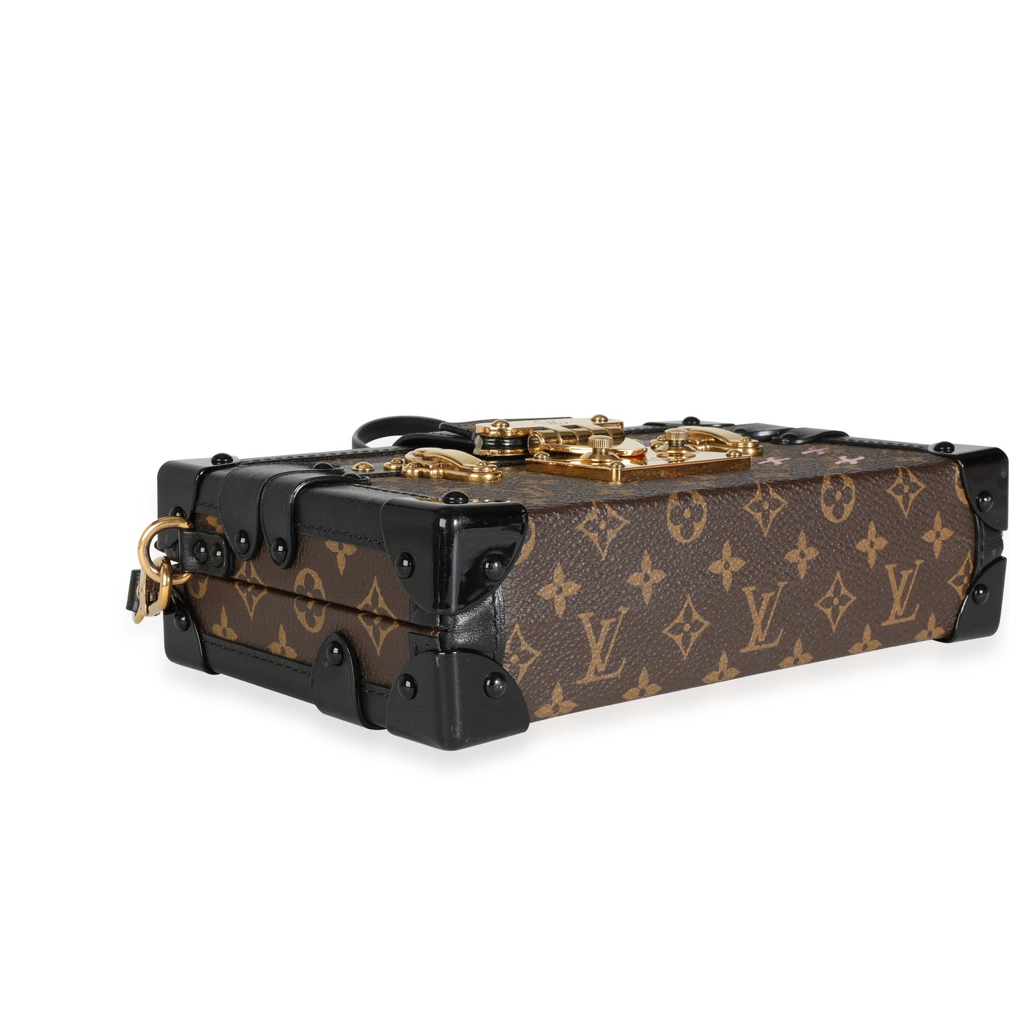 Louis Vuitton Louis Vuitton Monogram Canvas & Black Calfskin Petite Malle