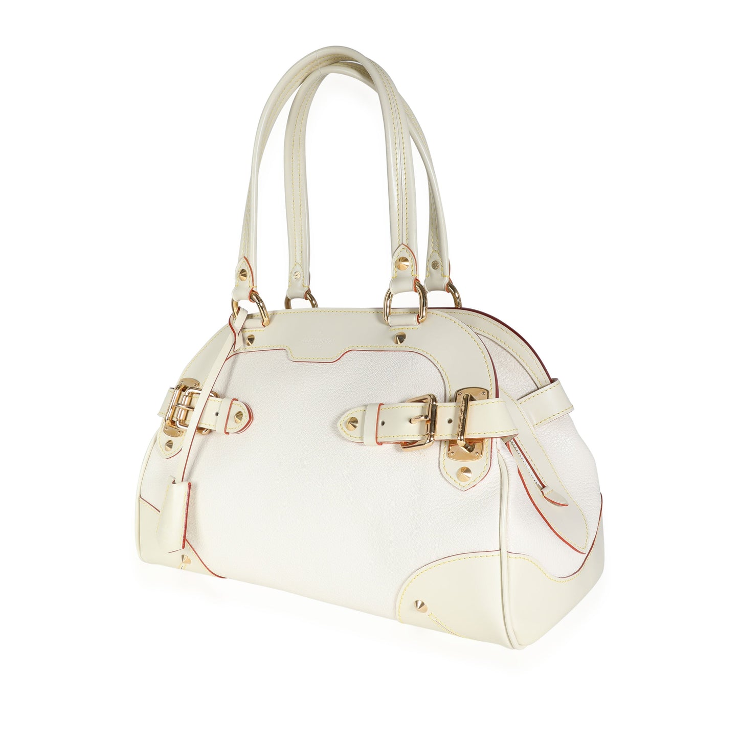 Louis Vuitton Louis Vuitton White Suhali Leather Le Radieux Bag