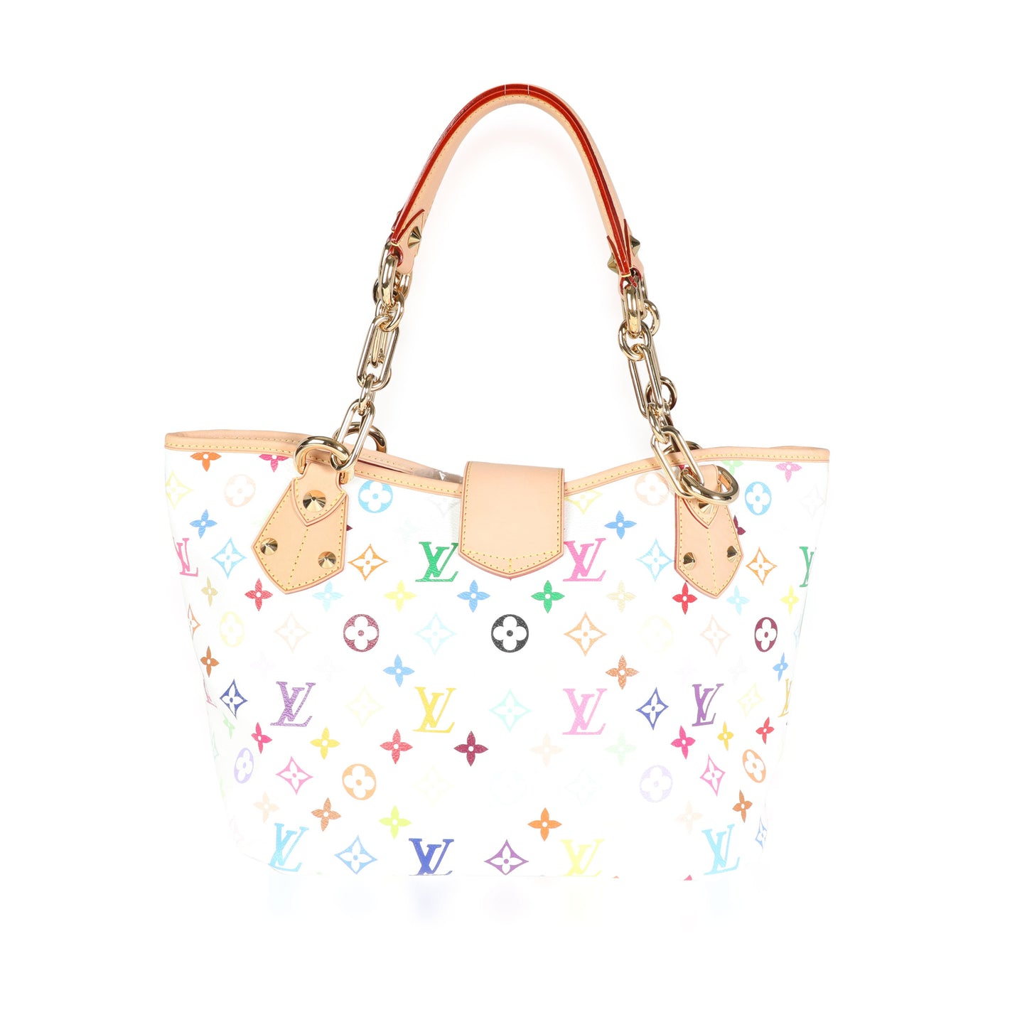 Louis Vuitton Louis Vuitton x Takashi Murakami White Monogram Multicolore Canvas Annie GM