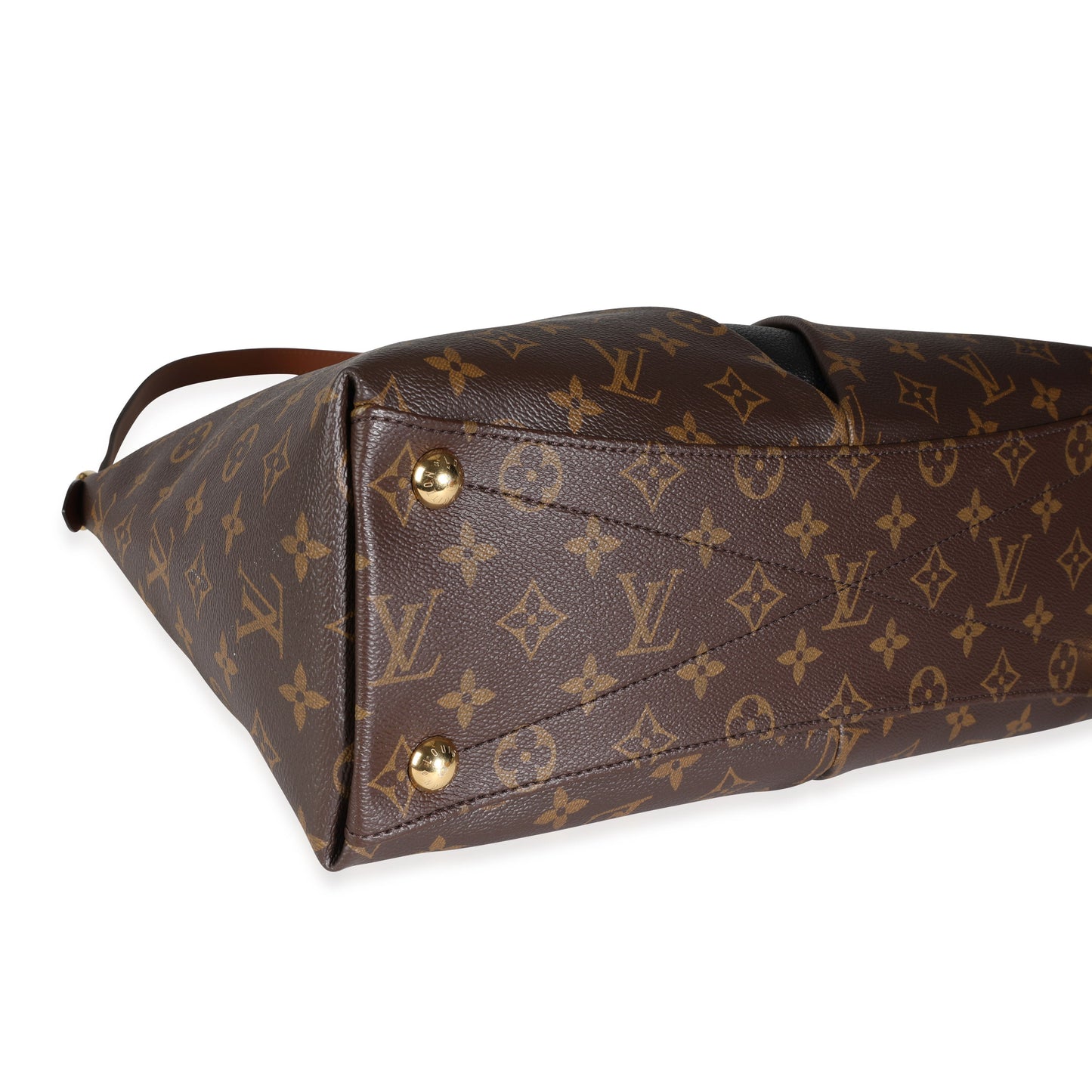 Louis Vuitton Louis Vuitton Monogram Canvas & Black Leather V Tote MM
