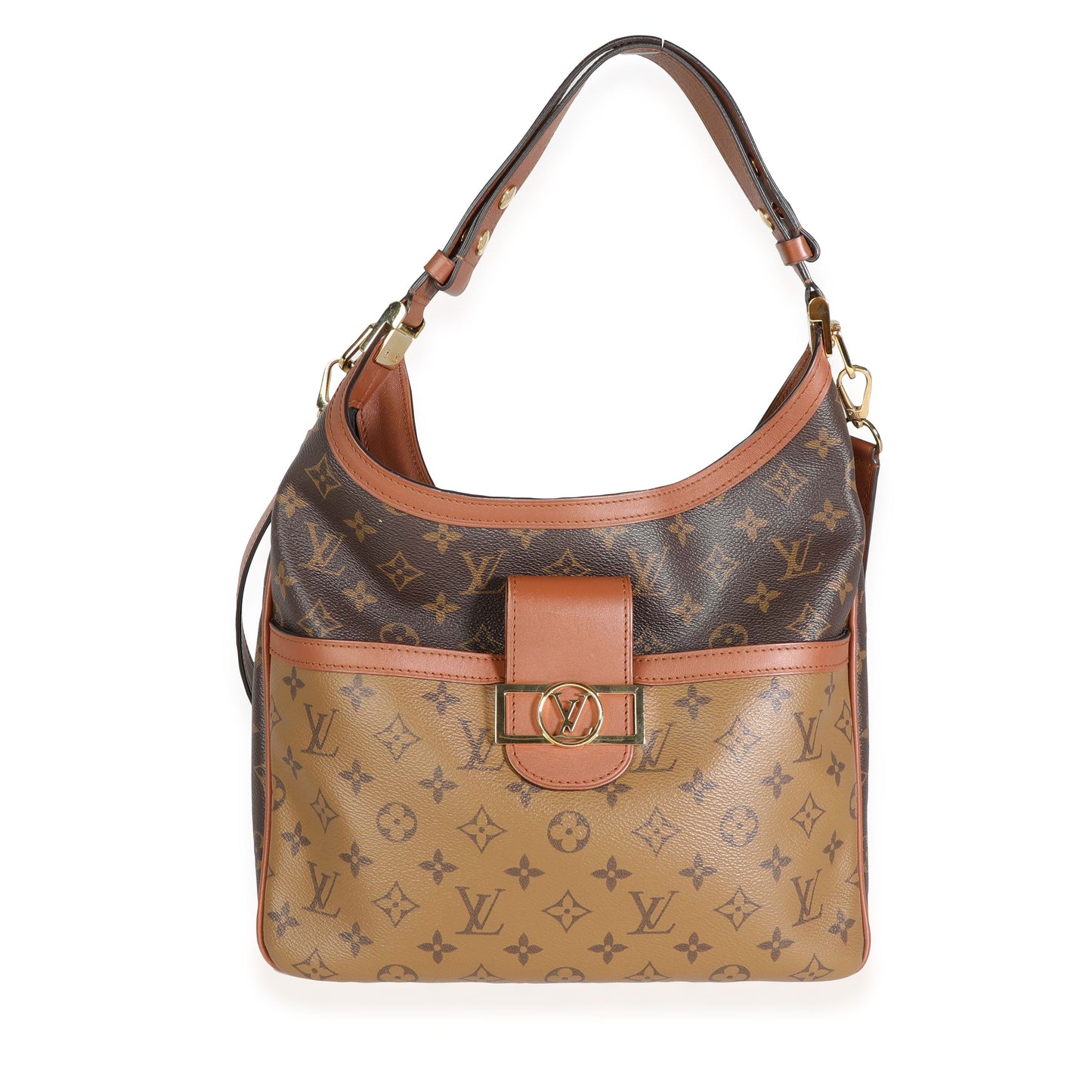 Louis Vuitton Louis Vuitton Monogram & Monogram Reverse Canvas Dauphine Hobo MM