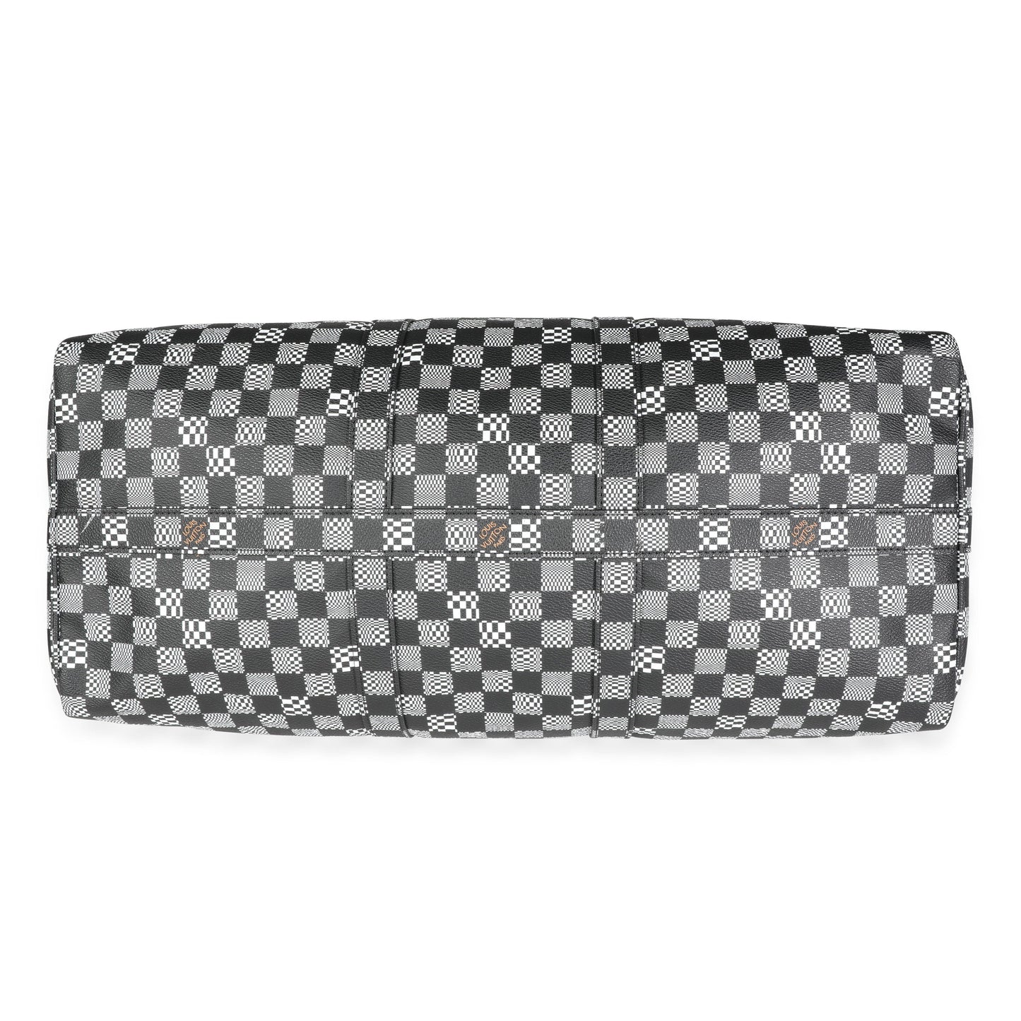 Louis Vuitton Louis Vuitton Black & White Distorted Damier Keepall Bandoulière 50
