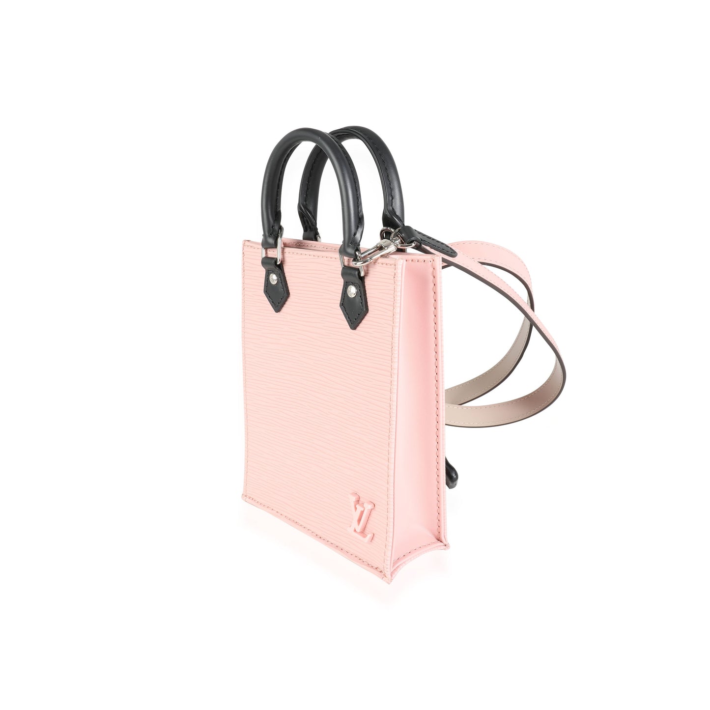 Louis Vuitton Louis Vuitton Rose Ballerine Epi & Black Leather Petit Sac Plat