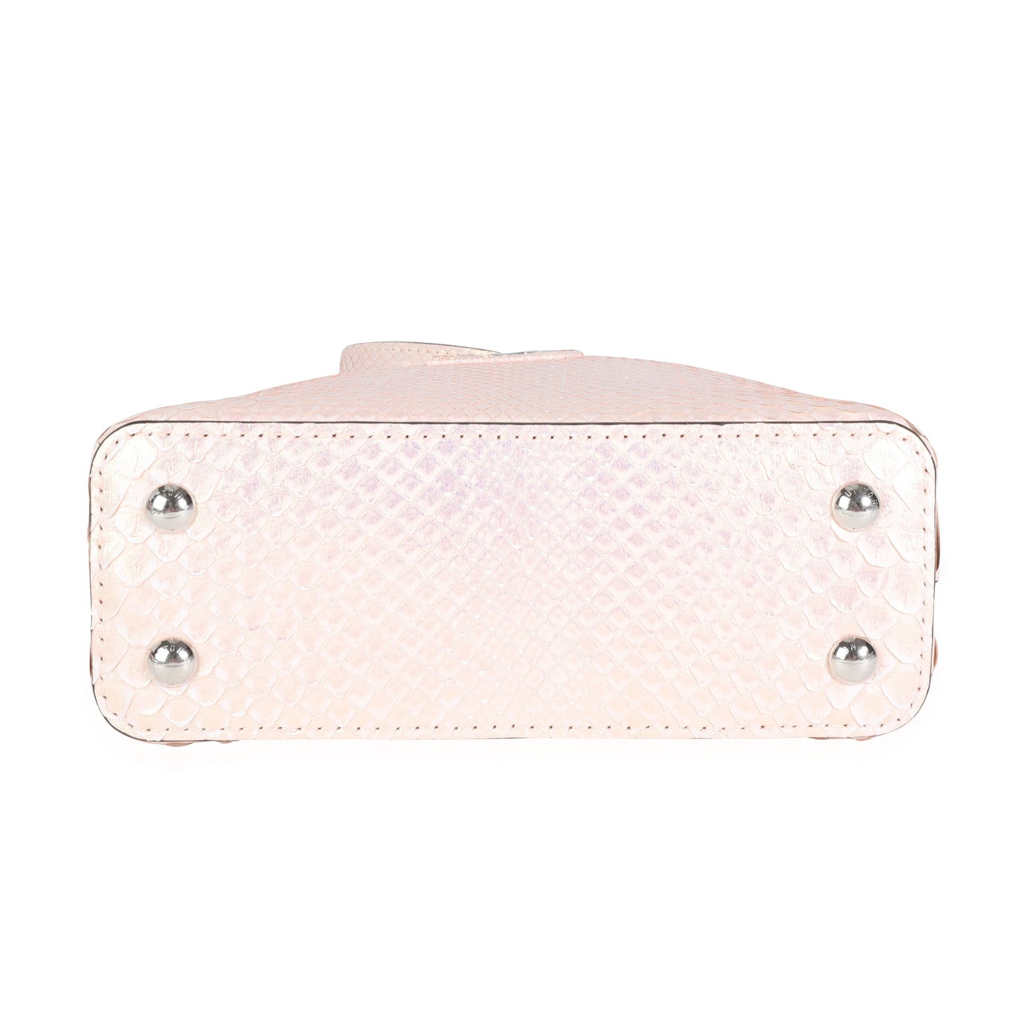 Louis Vuitton Louis Vuitton Iridescent Pink Python Mini Capucines