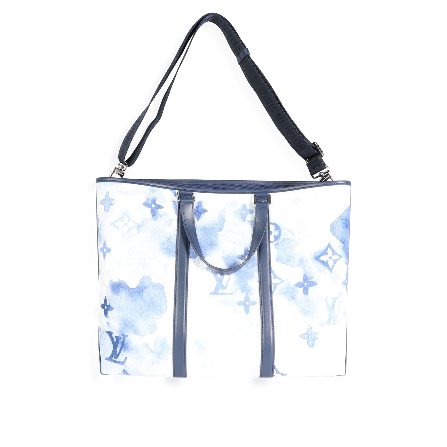 Louis Vuitton Louis Vuitton Limited Edition Blue Watercolor Monogram Coated Canvas New Tote GM