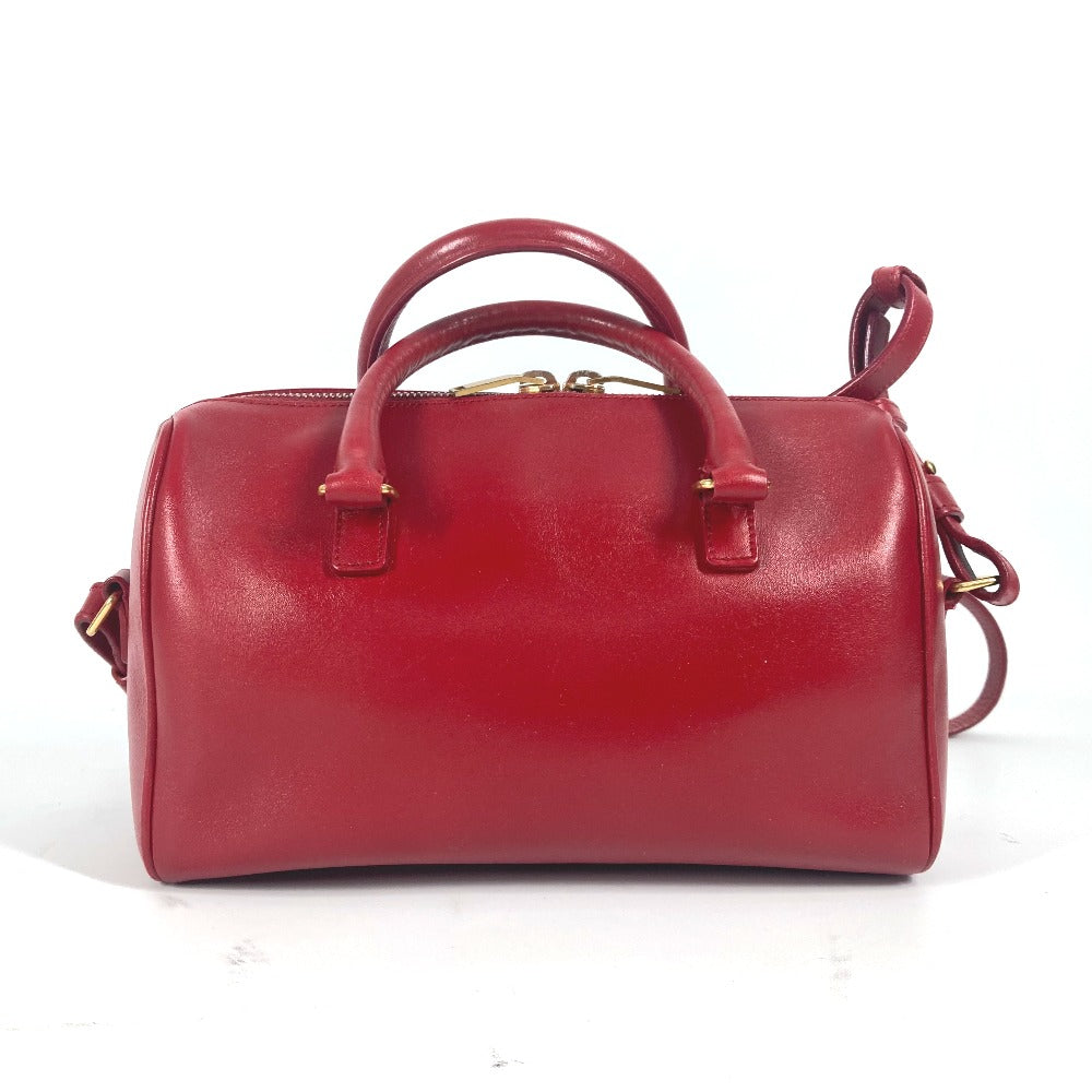 YVES SAINT LAURENT Handbag 330958 leather Red Baby Duffle Logo Women