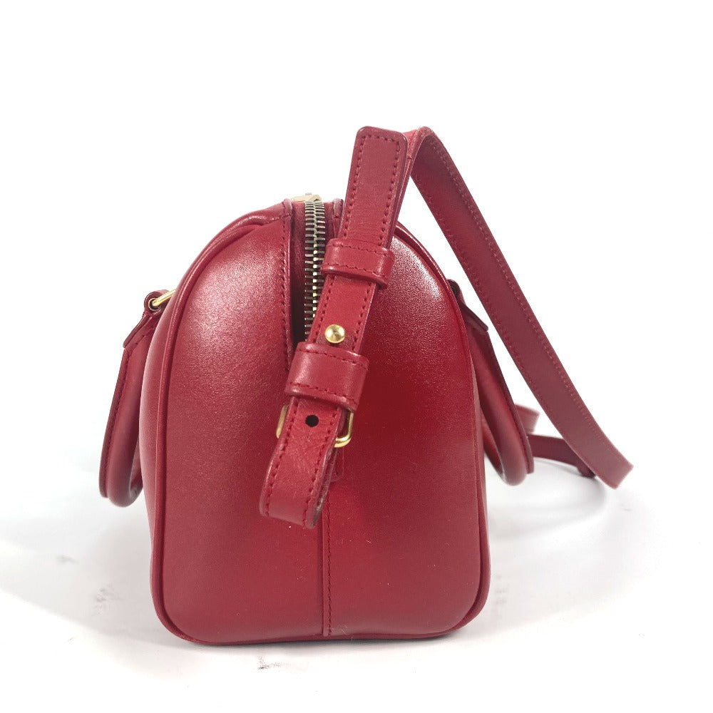YVES SAINT LAURENT Handbag 330958 leather Red Baby Duffle Logo Women
