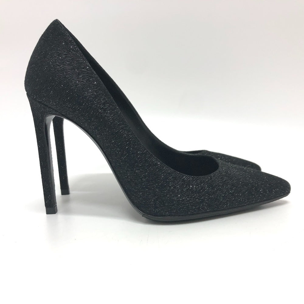 SAINT LAURENT pumps 315534 Leather, Leather black Women 36