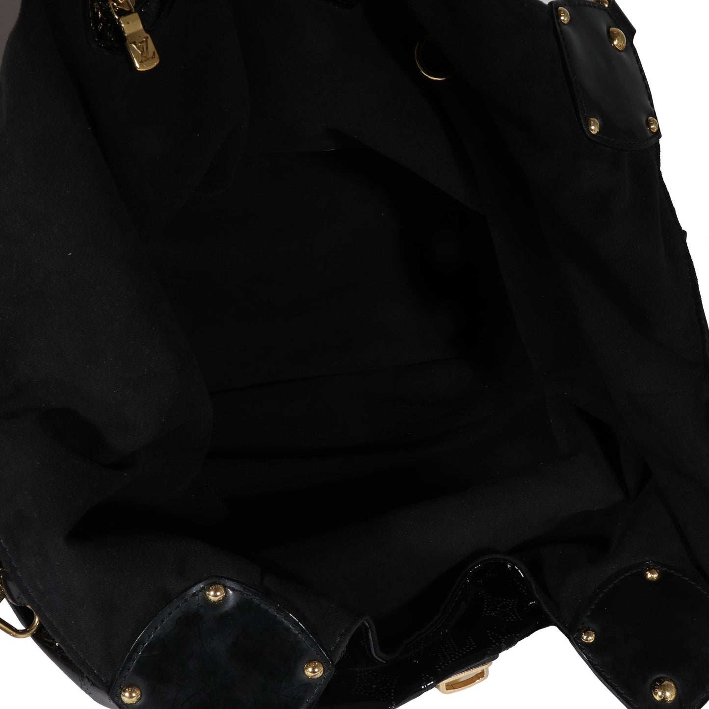 Louis Vuitton Louis Vuitton Black Patent Mahina Surya XL Hobo