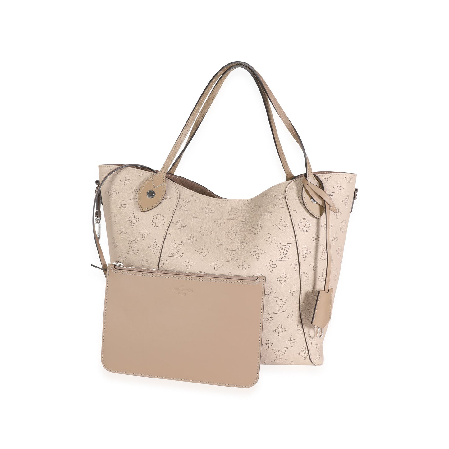 Louis Vuitton Louis Vuitton Galet Gray Mahina Leather Hina MM