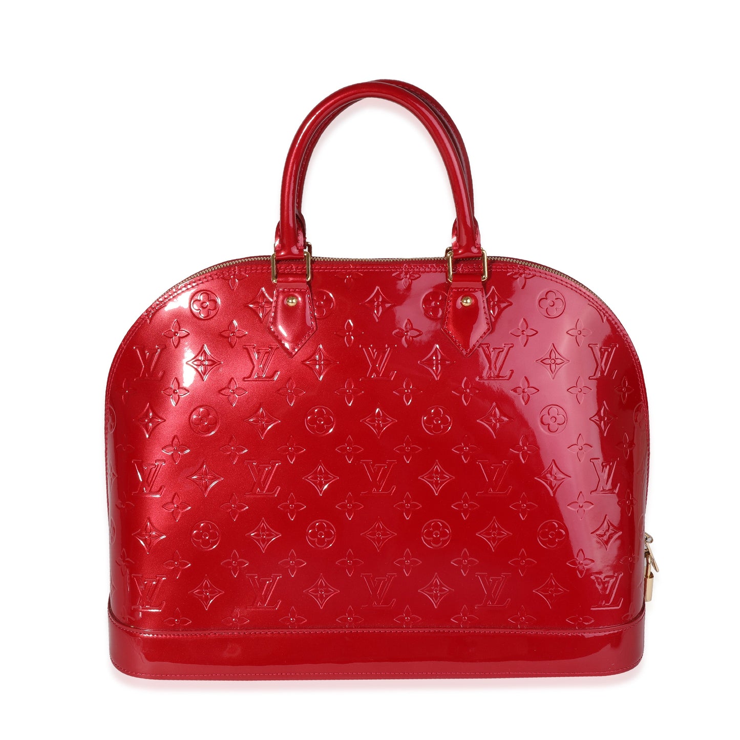 Louis Vuitton Red Monogram Vernis Alma GM