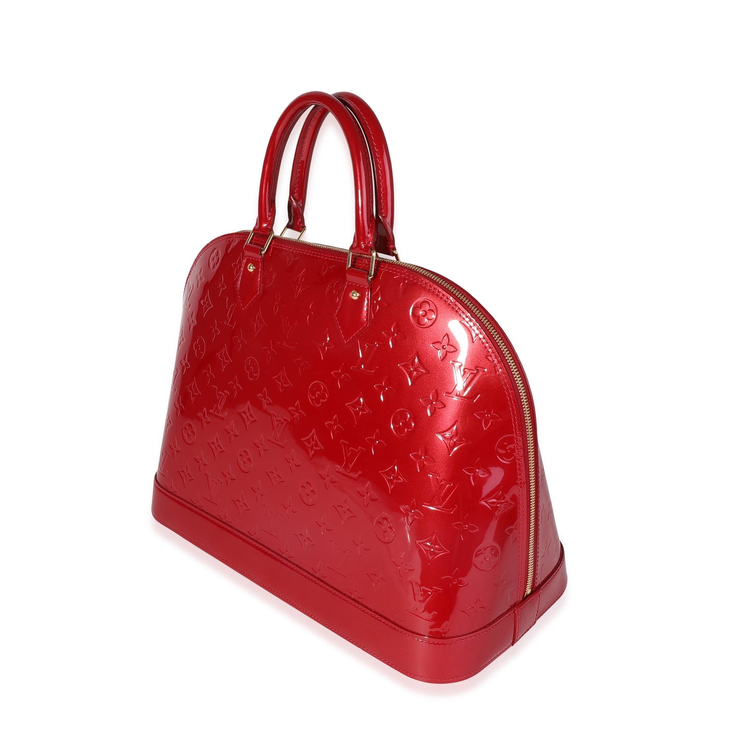 Louis Vuitton Red Monogram Vernis Alma GM