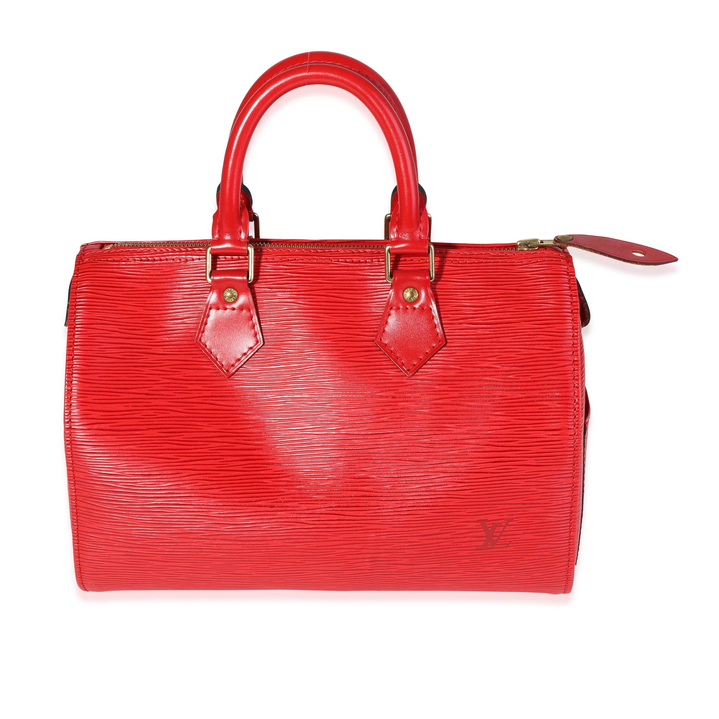 Louis Vuitton Louis Vuitton Red Epi Leather Speedy 25