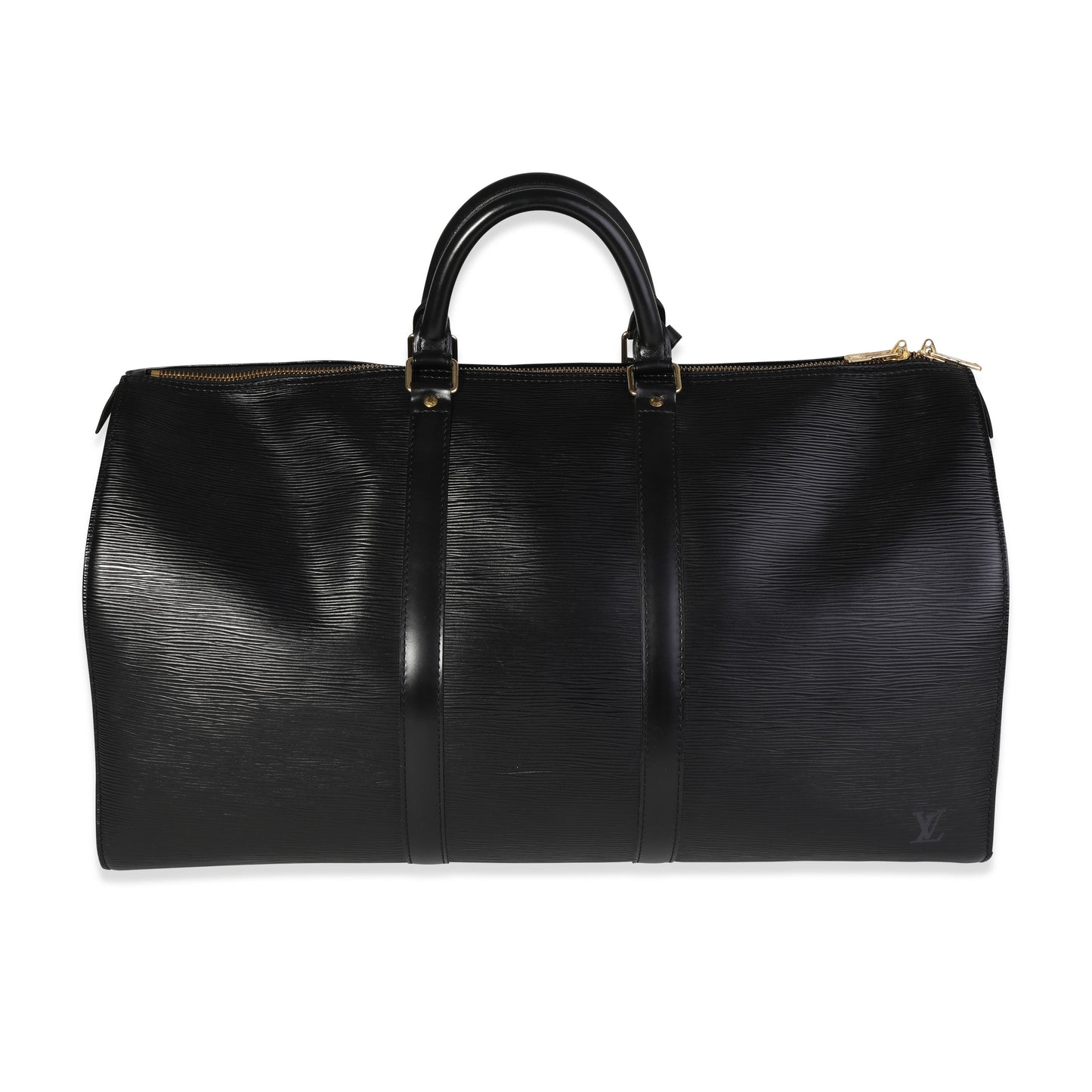 Louis Vuitton Black Epi Leather Keepall 50