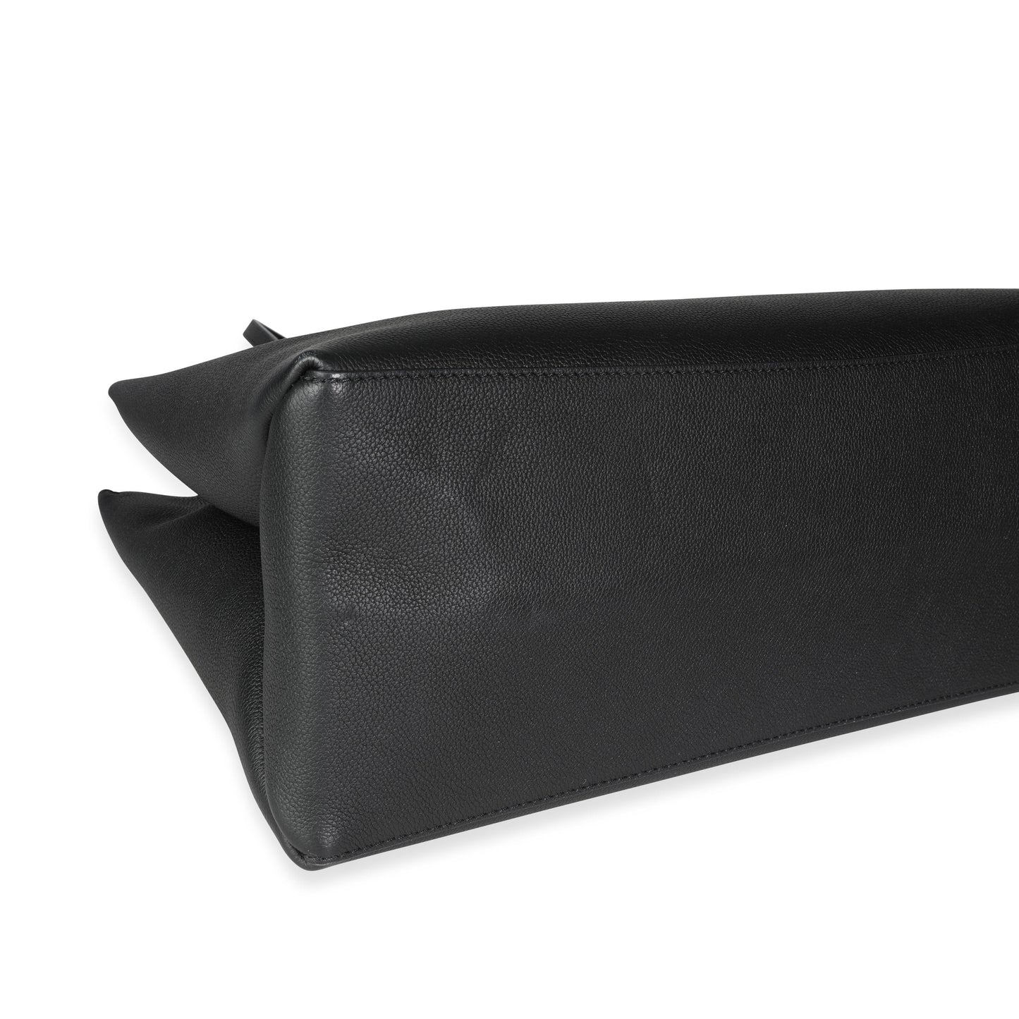Louis Vuitton Louis Vuitton Black Grained Calf Leather Lockme Shopper