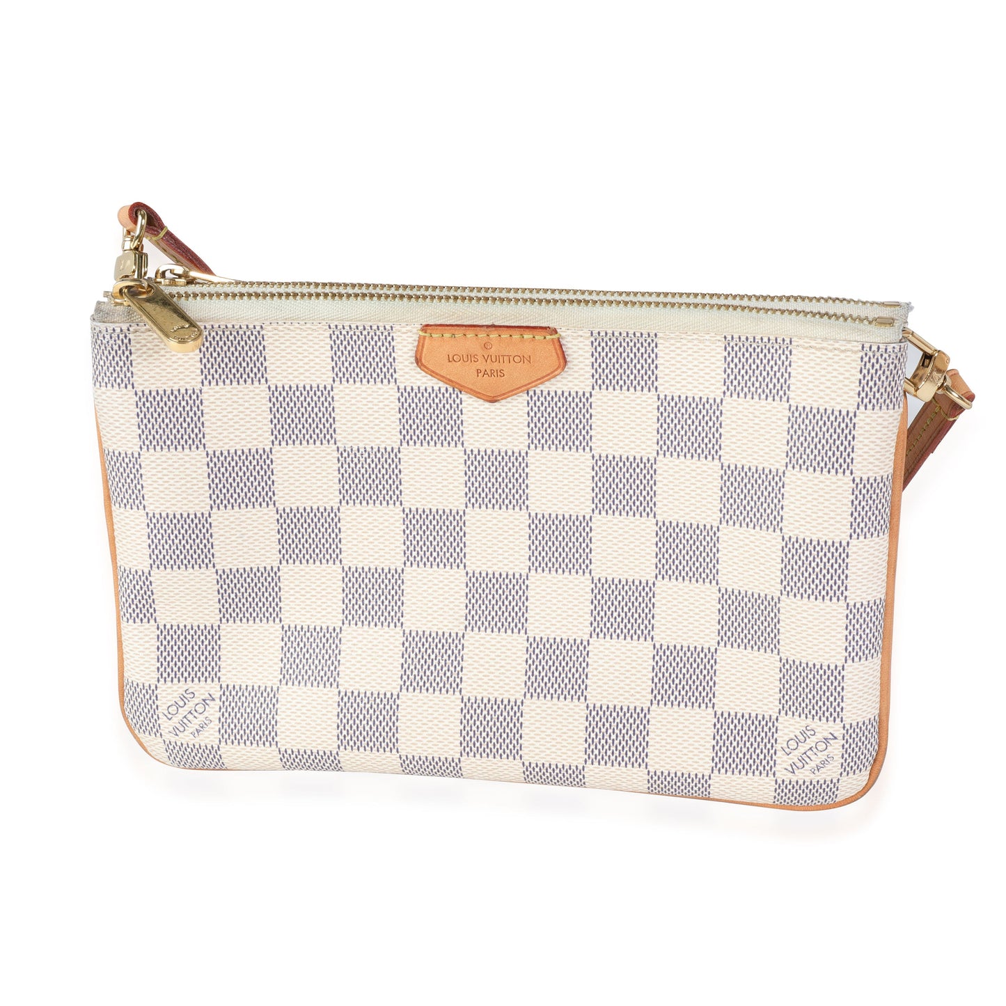 Louis Vuitton Louis Vuitton Damier Azur Double Zip Pochette