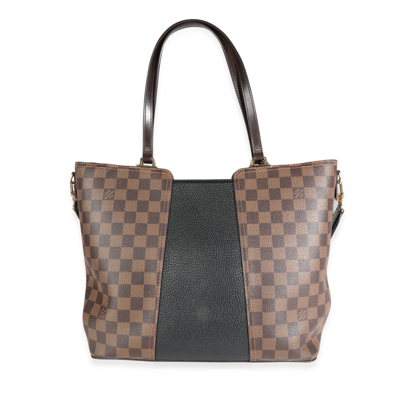 Louis Vuitton Louis Vuitton Damier Ebene Canvas & Taurillon Leather Jersey Tote Bag