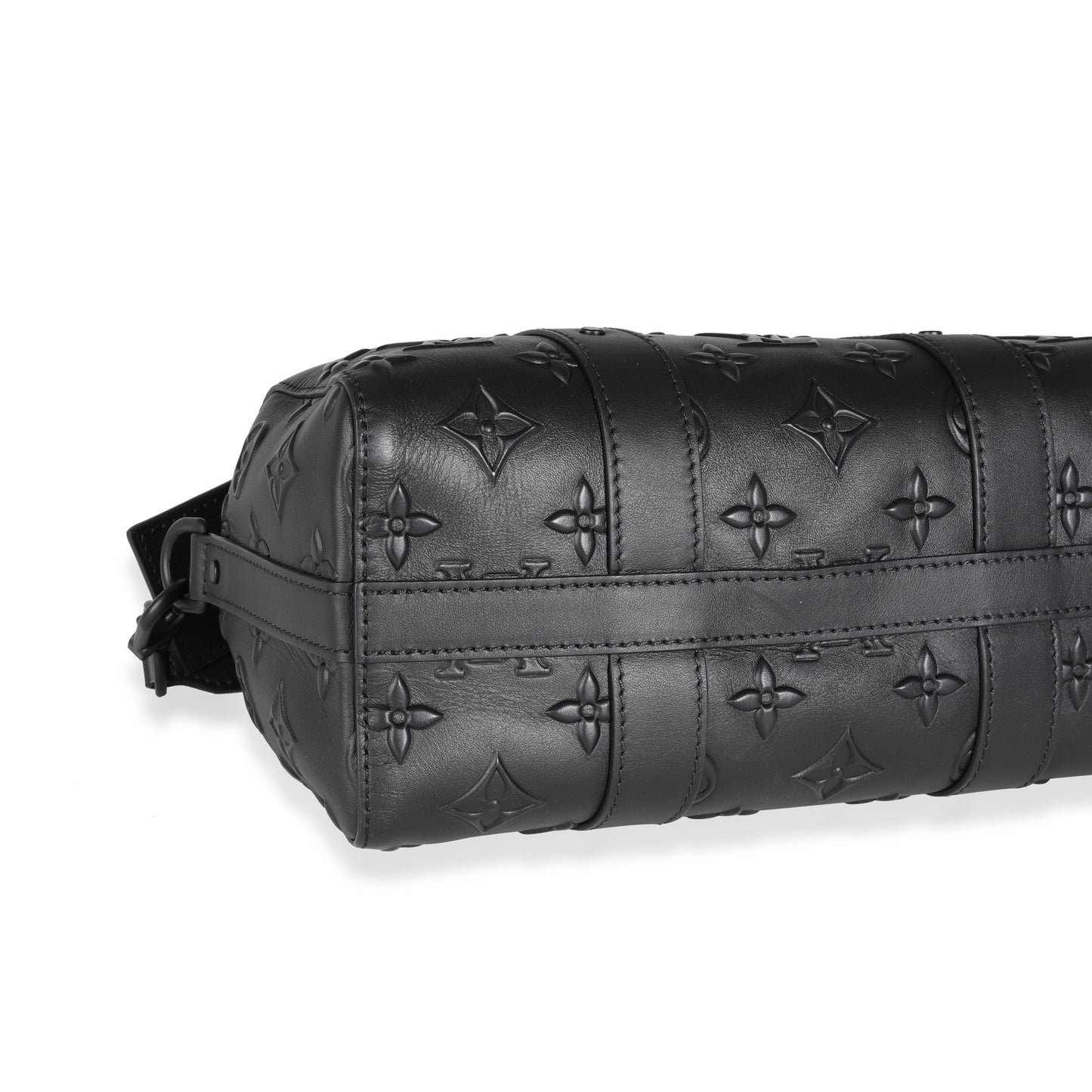 Louis Vuitton Louis Vuitton Black Monogram Seal City Keepall