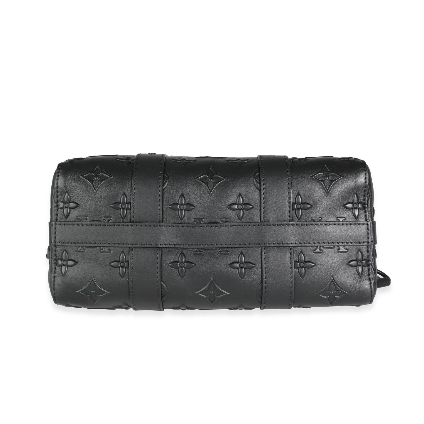 Louis Vuitton Louis Vuitton Black Monogram Seal City Keepall