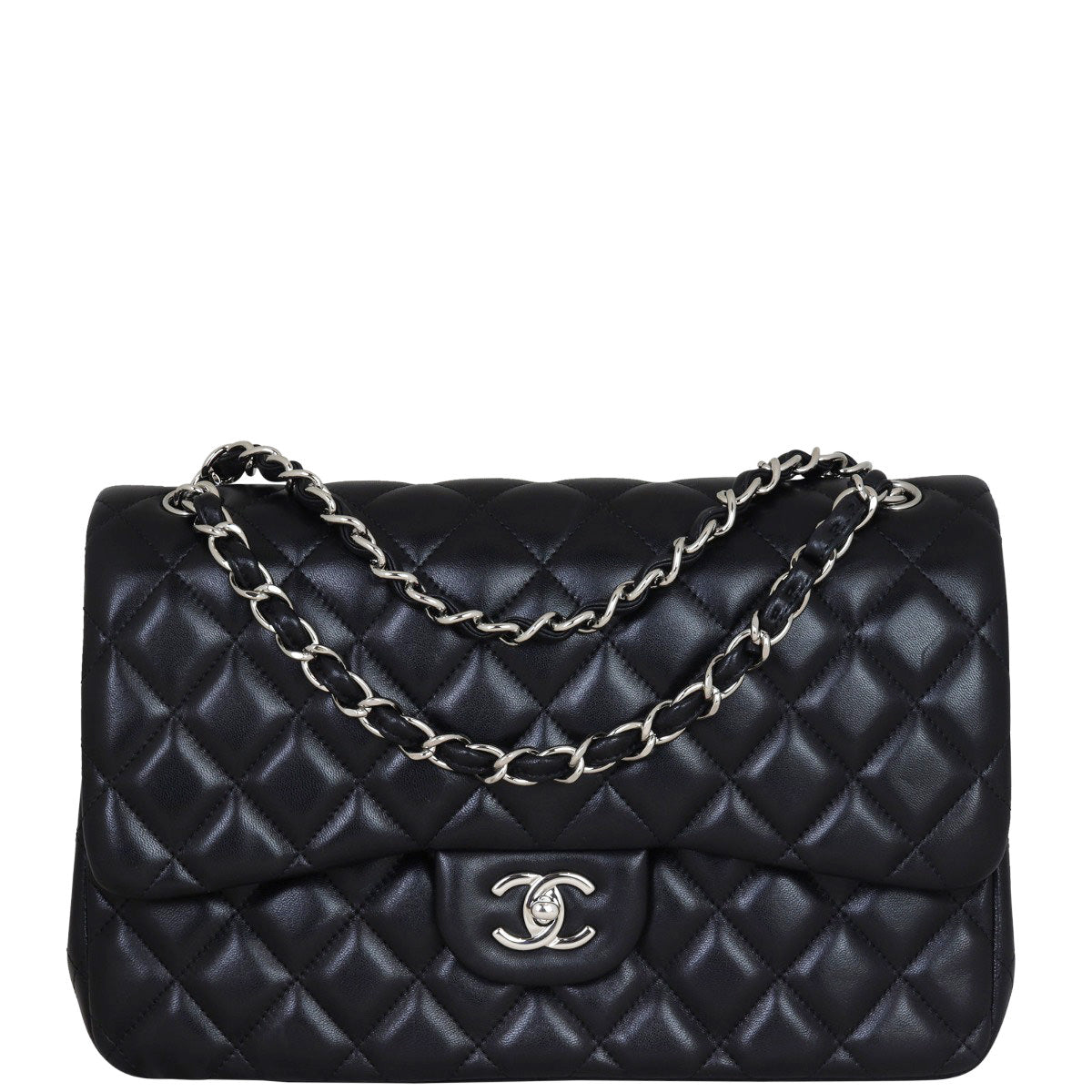 Chanel Classic Double Flap Jumbo | Black Lambskin STH